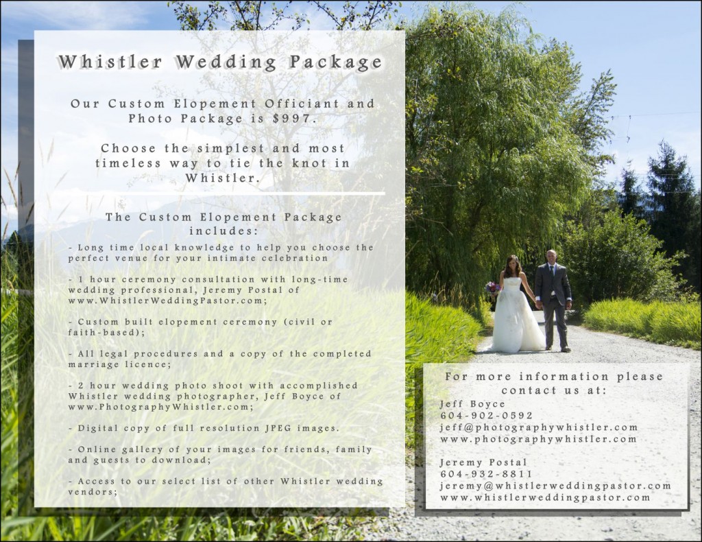 Whistler Wedding Package300